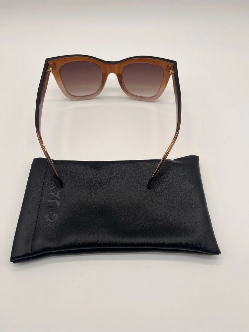 Quay Afterhours Brown Acetate Sunglasses with Brown Gradient Lenses